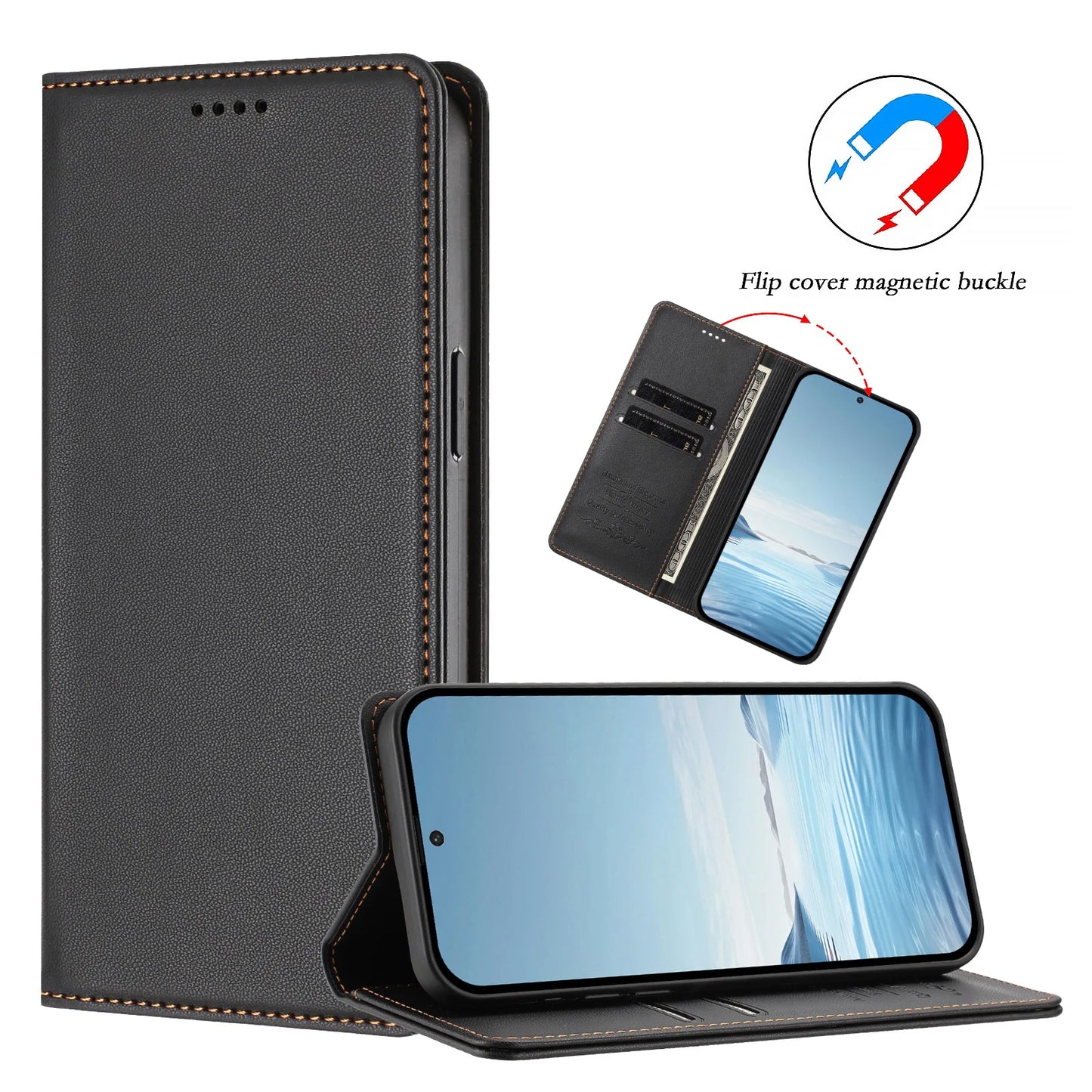 Luxury Magnetic Flip Wallet Leather Case for OPPO Find X9 Pro X9 X8 Pro X8 X7 Ultra X7 X5 Pro X5 Lite X5 X3 Lite Cover