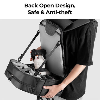 K&F CONCEPT Photography Professional Camera Backpack Outdoor Travel Bag Can Carry Tripod Ergonomic Design For Sony Canon Nikon