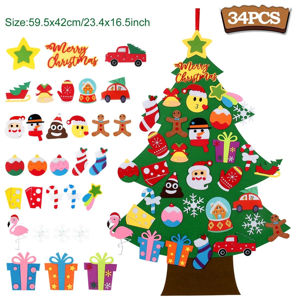 Kids DIY Felt Christmas Tree