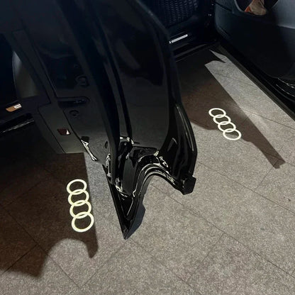 2Pcs LED Car Door Welcome Light HD Wireless Light Projector Lamps For Audi A3 A4 A6 A5 Q5 A1 Q7 Q6 Q3 Q2 Q8 A7 A8 TT S1 SQ5 RSQ3