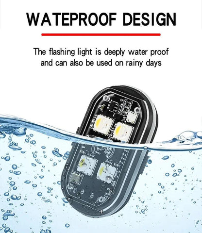 RGB Led Car Strobe Lights Motorcycle LED Flash Position Wireless Light Aircraft Airplane Helicopter Warning Lights Accessories