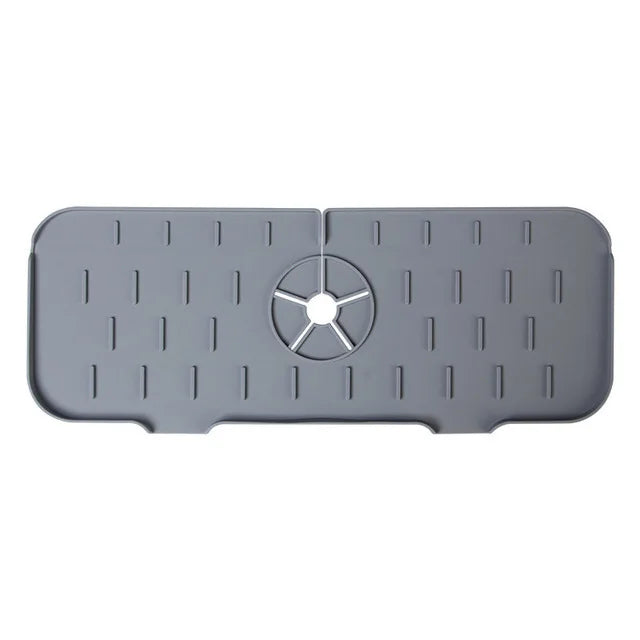 Kitchen Faucet Absorbent Mat Silicone Sink Splash Guard Water Draining Pad Countertop Protector Table Cushion Place Mat Bathroom