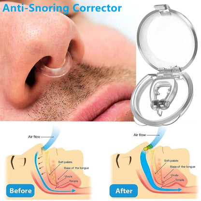 Snoring Nose Clip Magnetic Anti Snore Stop Snoring Nose Clip Anti Snoring Corrector Easy Breathe Improve Sleep Aid Night Device