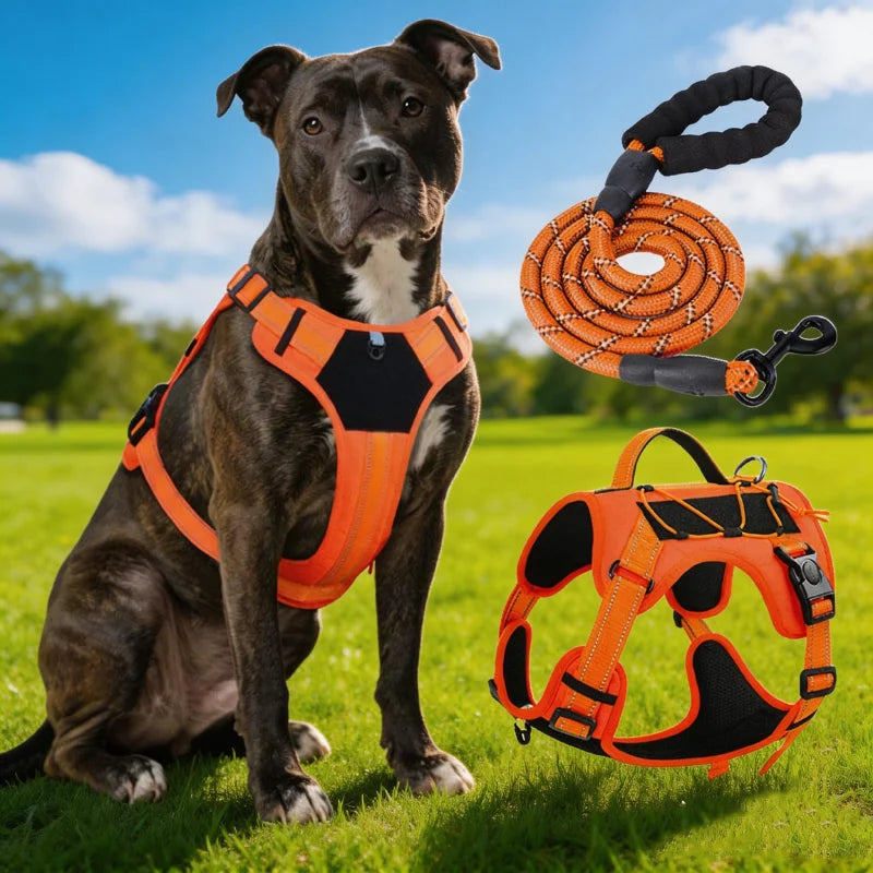 Reflective No-Pull Tactical Dog Harness