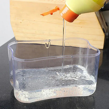 Portable Kitchen Soap Dispenser Dishwashing Press Box