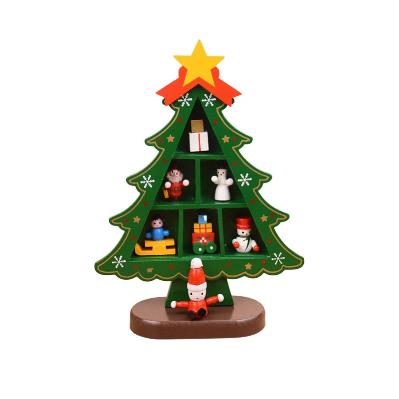 Wooden Christmas Tree – 3D Desktop Ornament
