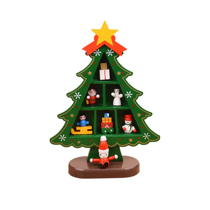 Wooden Christmas Tree – 3D Desktop Ornament