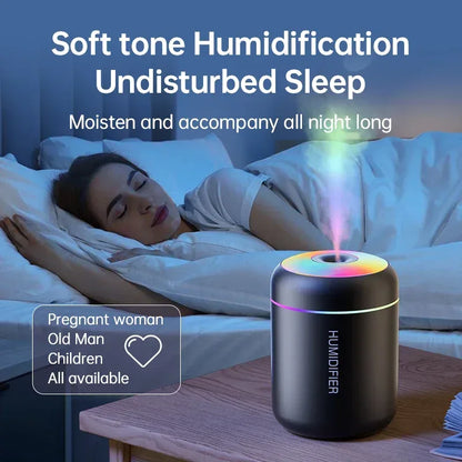 Mini USB Air Humidifier & Aroma Diffuser – 180ml - Urbizia