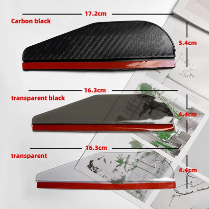 Car Rearview Mirror Rain Eyebrow & Sun Visor Cover – 2pcs