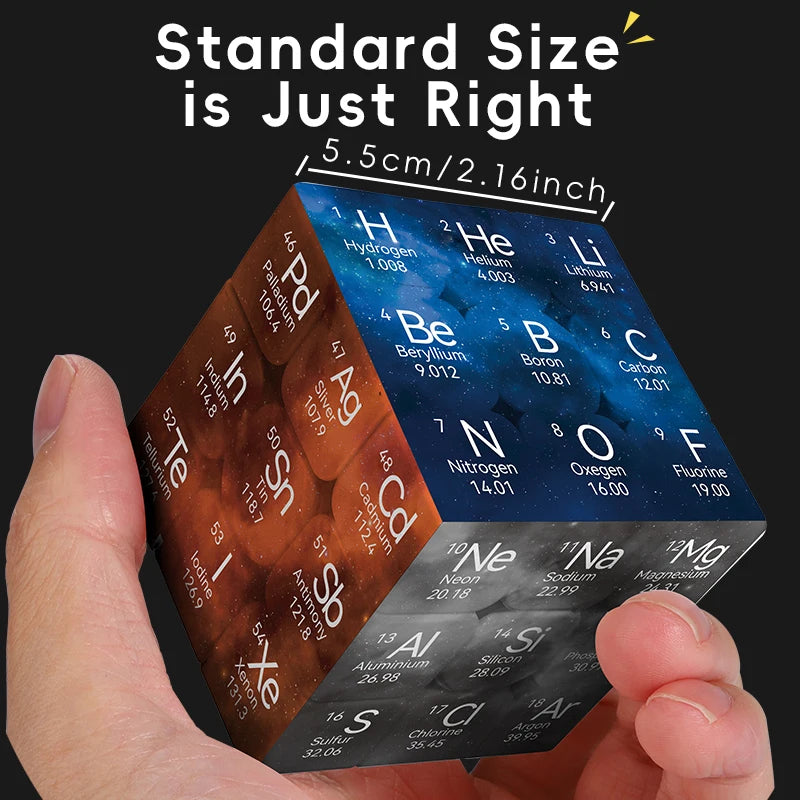The Periodic Table Cuberspeed ZIINA STAR 3x3 Speed Cube Puzzle Magic Cube 3x3x3 Puzzle