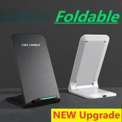 Fast Wireless Charger Stand Pad for iPhone 17 16 15 14 13 Pro Samsung Xiaomi Phone Chargers Induction Fast Charging Dock Station - Urbizia