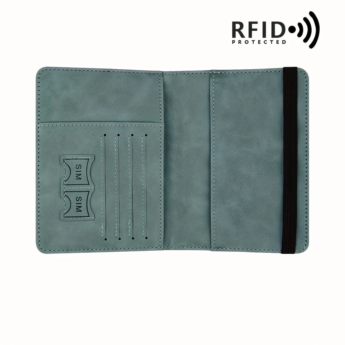 Retro PU Travel Passport Holder, RFID Blocking  Multi-Function Wallet, Passport Covers with Slots for Cards and Personal Items