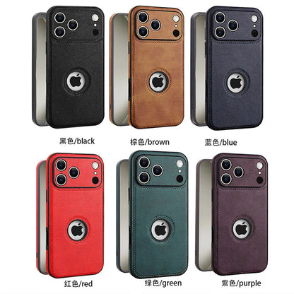 High Quality PU Leather Case for Apple iPhone 18 17 Pro Max 11 12 13 14 15 16 Plus Logo View Luxury Business Mobile Phone Cover