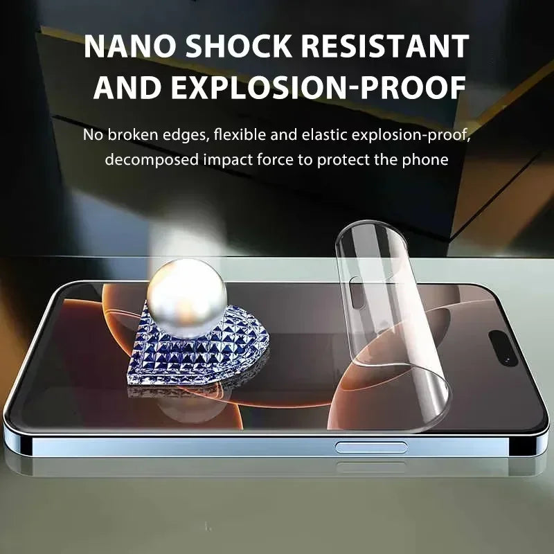 5Pcs Hydrogel Film for IPhone 16 14 13 12 11 15 Pro Max Mini 7 8 14 15 16 Plus Screen Protector for IPhone X 17 XS MAX Not Glass