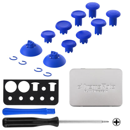 eXtremeRate ThumbsGear V3 Interchangeable Ergonomic Thumbsticks for ps5/EDGE Controller, Replacement Analog Thumb Sticks for ps4