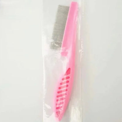 1/2pc Pet Hair Shedding Comb Stainless Steel Flea Comb for Cat Dog Pet Comfort Flea Hair Grooming Comb Dog Brush Grooming Tools - Urbizia