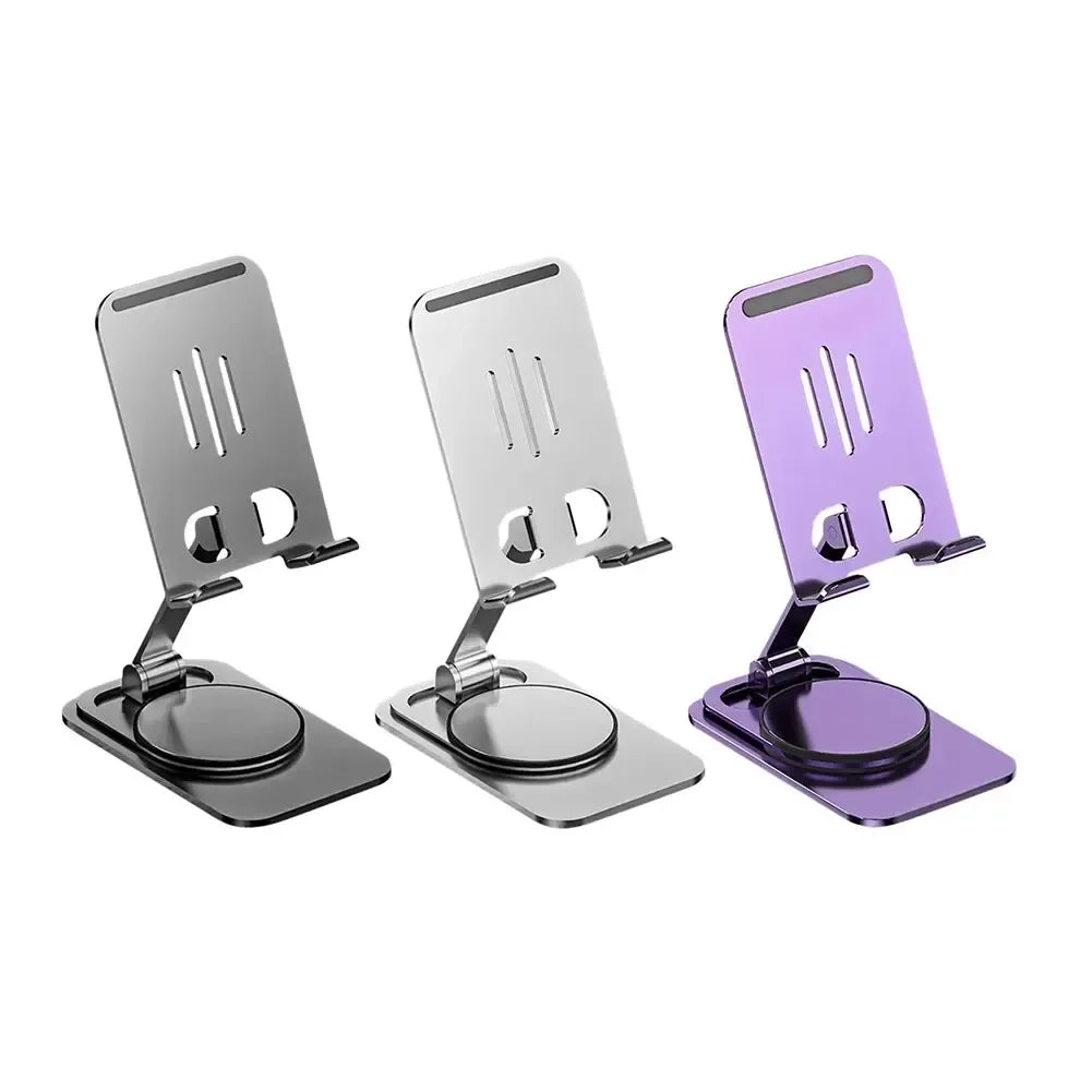 Metal 360 Degree Rotating Mobile Phone Tablet Pc Stand Lazy Portable Foldable Stand Mobile Phone Stand K61 Live Stand Expansion - Urbizia