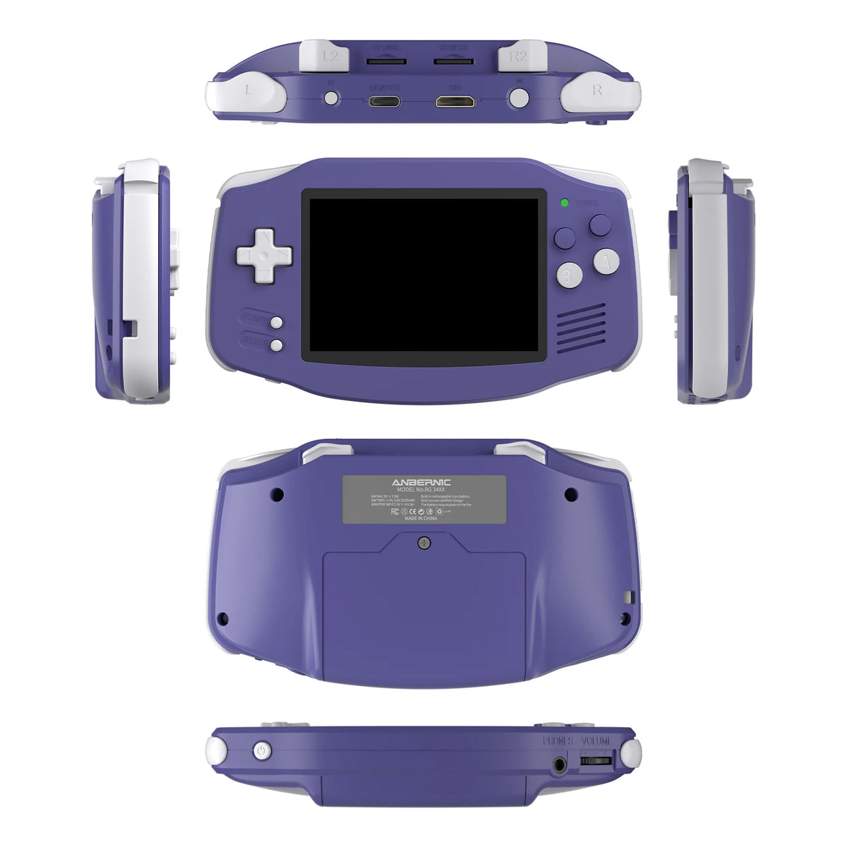 ANBERNIC RG34XX Retro Handheld Game Console 3.4''IPS Screen Linux System HDMI Output Classic Remake Game Player Sentimental Gift