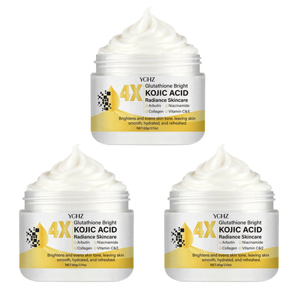 Kojic Acid Face Cream, Evens Out Skin Tone, Eliminates Dark Spots and Dullness - Non-Greasy, Suitable for Both Men and Women - Whitening and Moisturizing Cream, for Day and Night Use - 60g
