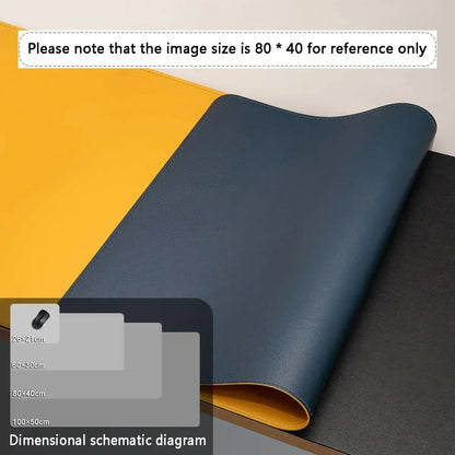Mouse Pad Large Size Office Desk Protector Mat PU Leather Waterproof Desktop Keyboard Desk Pad Gaming Mousepad PC Accessories - Urbizia