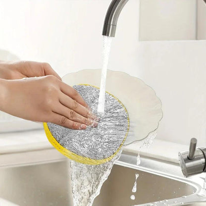 10Pcs Dual-Sided Kitchen Sponge Scrubber, Heavy Duty Dish Cleaning Sponge, Non-Scratch Scouring Pad for Pans Dishes Pot Cleaning