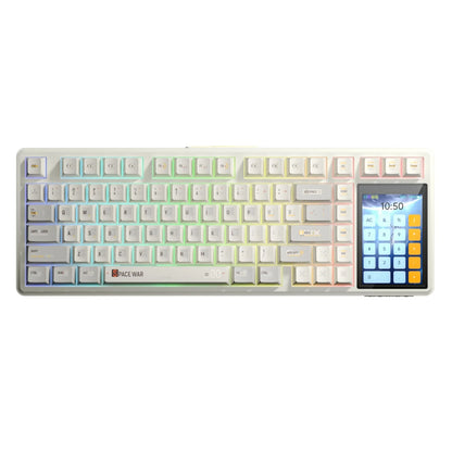 AULA L99 75% Gasket-Mounted Tri-Mode Wireless Mechanical Gaming Keyboard with Interactive 3.98-inch IPS Screen & RGB Backlight