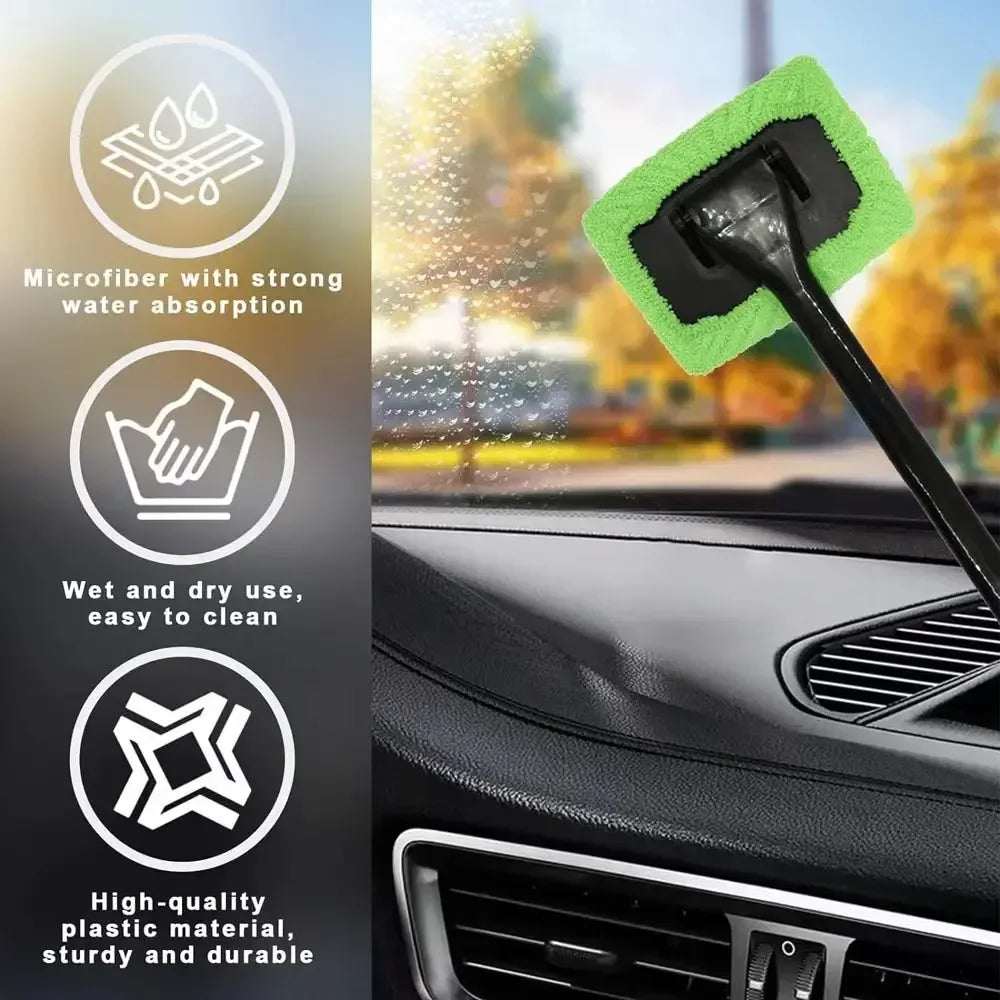 Car Window Cleaner Brush Kit – Interior & Windshield Wiper - Urbizia