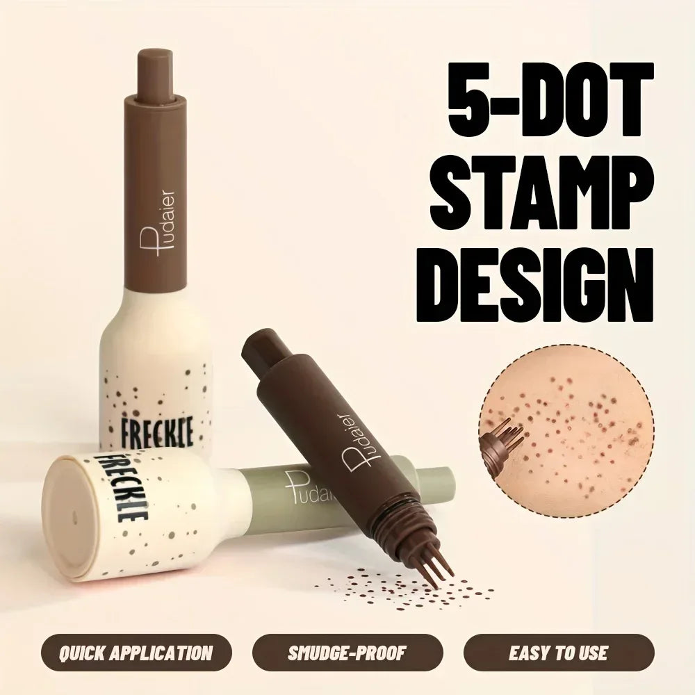 Freckle Stamp Makeup Pen Waterproof, Natural Look Dot Freckles, Long Lasting, Sweatproof, Beginner Friendly - Urbizia