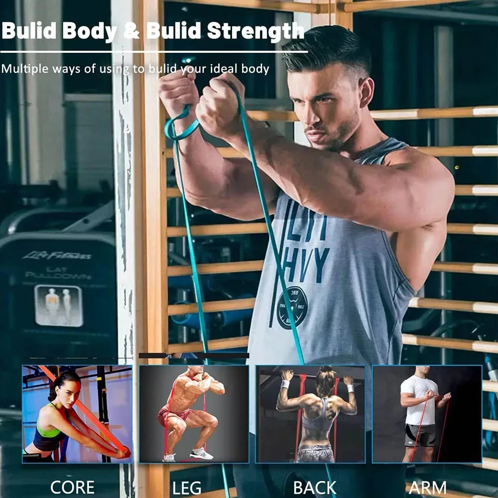 Pull Up Bands Resistance Bands for Working Out Exercise Bands Home Gym Workout Fitness Equipment Muscle Training - Urbizia