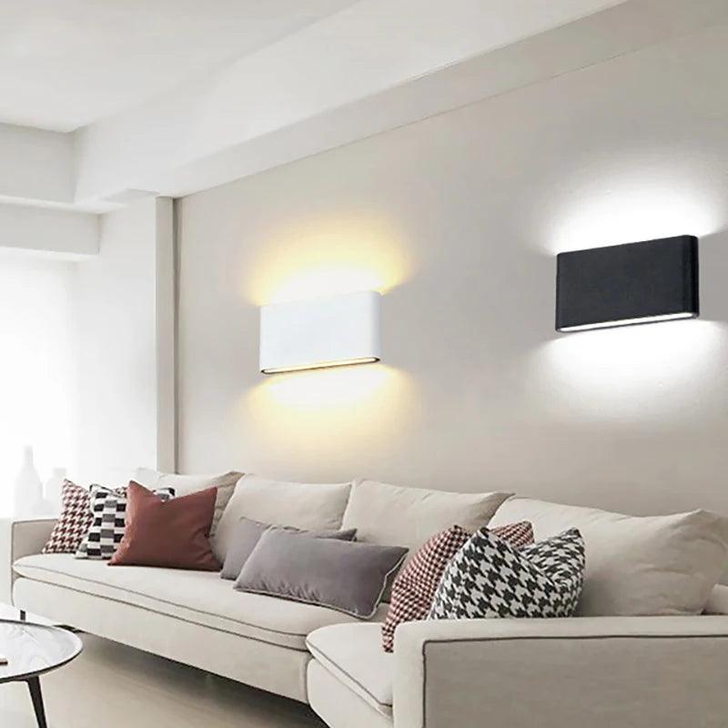 IP65 Waterproof Aluminum LED Wall Sconce – 6W or 12W, Up-Down Light