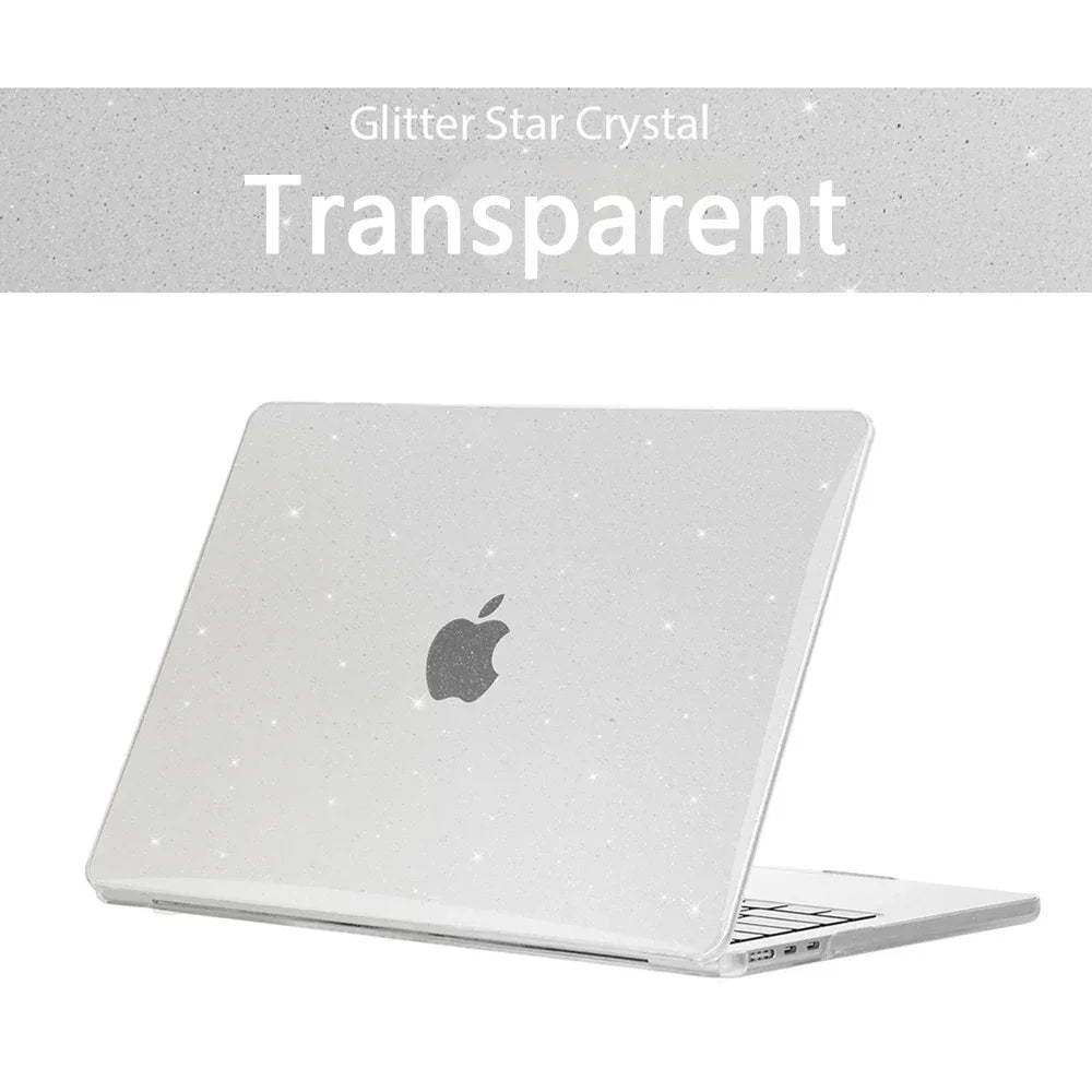 Glitter MacBook Hard Shell Case Cover 11–16 Inch