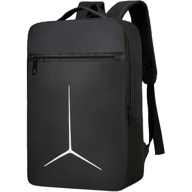 Classic Geometric Print Laptop Backpack Durable Waterproof Rucksack, Spacious Storage for Businessmen Students Everyday Use