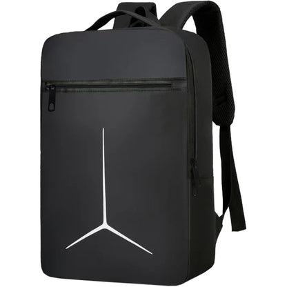 Classic Geometric Print Laptop Backpack Durable Waterproof Rucksack, Spacious Storage for Businessmen Students Everyday Use