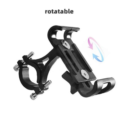Motorcycle Bicycle Phone Holder Aluminum Alloy 360 Rotate Anti-slip Bracket Support GPS Clip Bike Phone Stand for iPhone Xiaomi