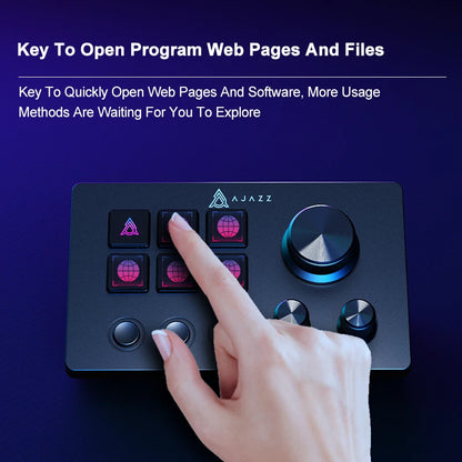 Ajazz AKP03E/153E Desktop Helper Desk Console Panel Controller Programmable Macro Custom Button Mini Keyboard Multiple Scenario