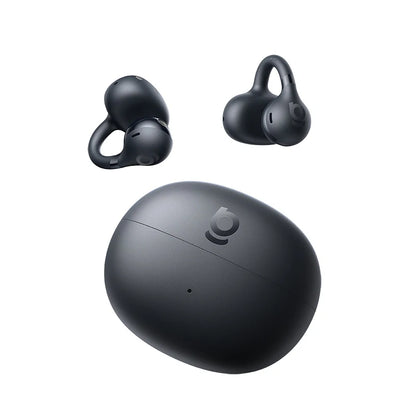 Baseus Bass BC1 Open Ear Earbuds Clip-On Headphones Open-Ring Comfort Clip Earphones SuperBass 4-Mic Clear Calls Sports Earbuds