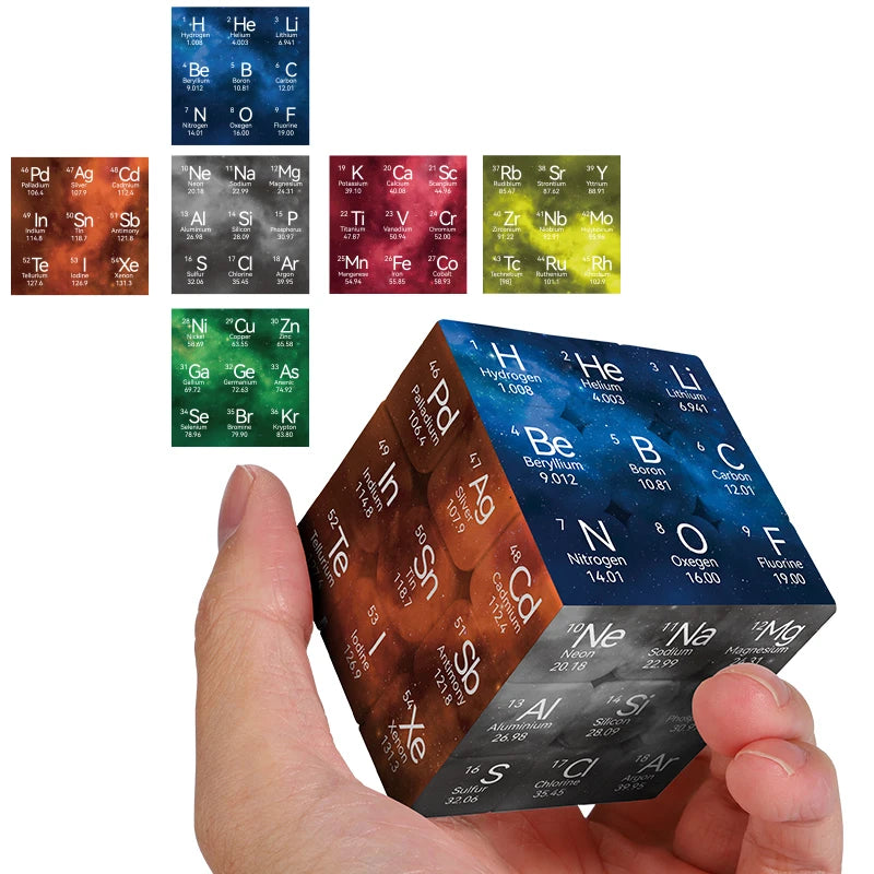 The Periodic Table Cuberspeed ZIINA STAR 3x3 Speed Cube Puzzle Magic Cube 3x3x3 Puzzle