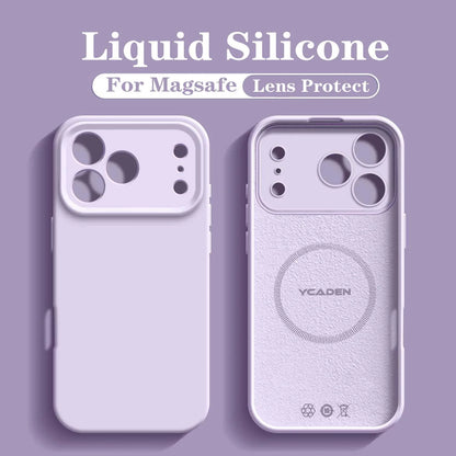For iPhone 18 Pro Liquid Silicone Phone Case For iPhone 18 17 16 15 14 13 12 Pro Max Wireless Charging Skin Smooth Magsafe Cover