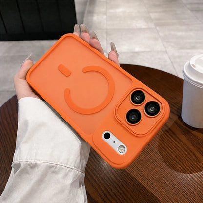 Matte Translucent Magnetic Phone Case Compatible with iPhone 18 17 16 15 14 13 12 11 Pro Max Plus, Wireless Charging Compatible, Shockproof Bumper Cover with Raised Camera Lens Protection, Precision Cutouts and Skin Friendly