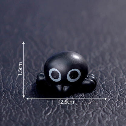 Miniature Halloween Resin Figurines – 3D Horror Raven, Tombstone, Ghost & Skull Ornaments