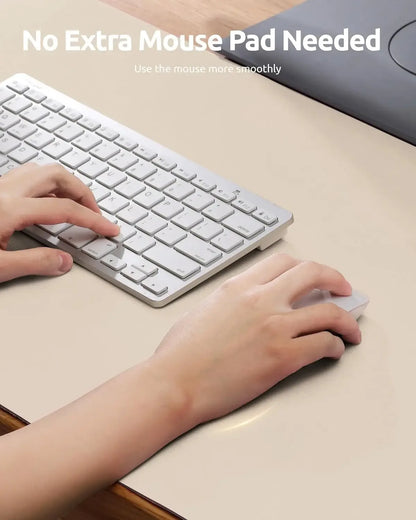 Large Mouse Pad,Office Desk Mat, Leather Desk Pad Protector, Non-Slip PU Leather Desk Blotter, Laptop Desk Pad - Urbizia