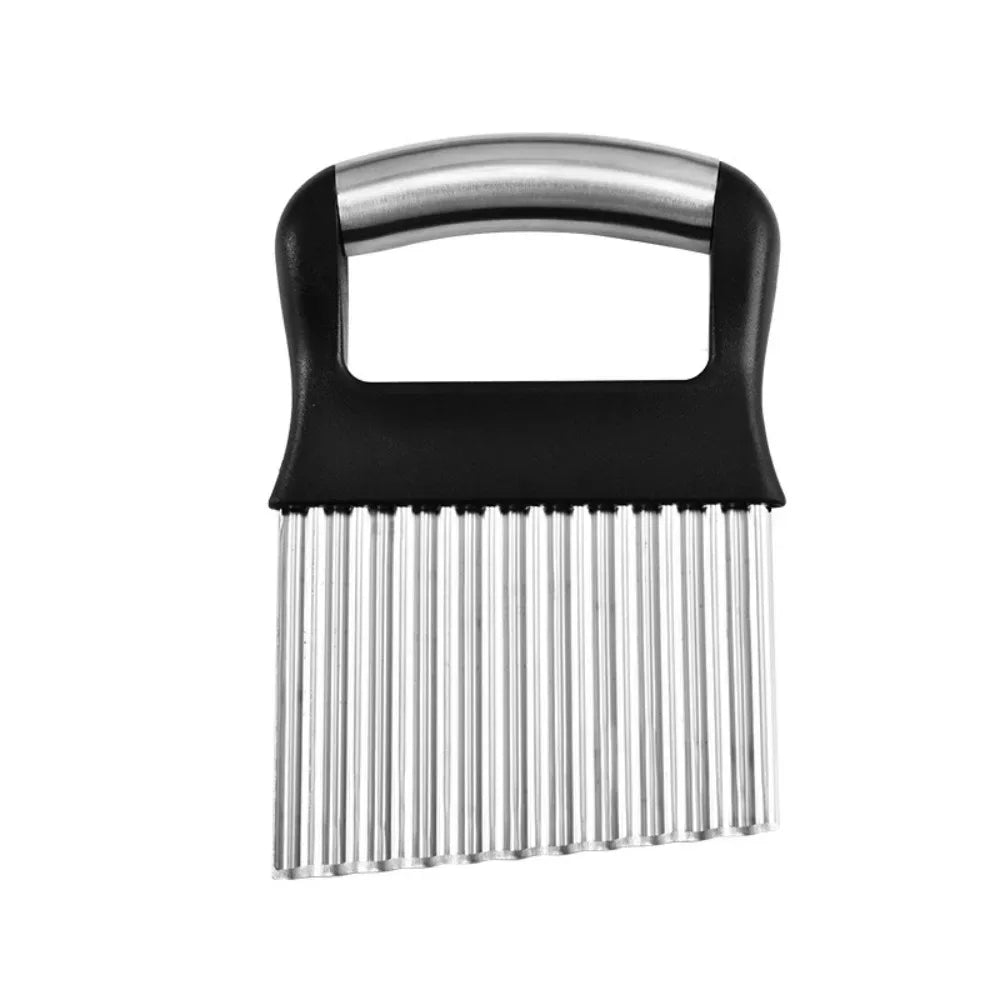 Wave Crinkle Potato Cutter Stainless Steel Kitchen Tool