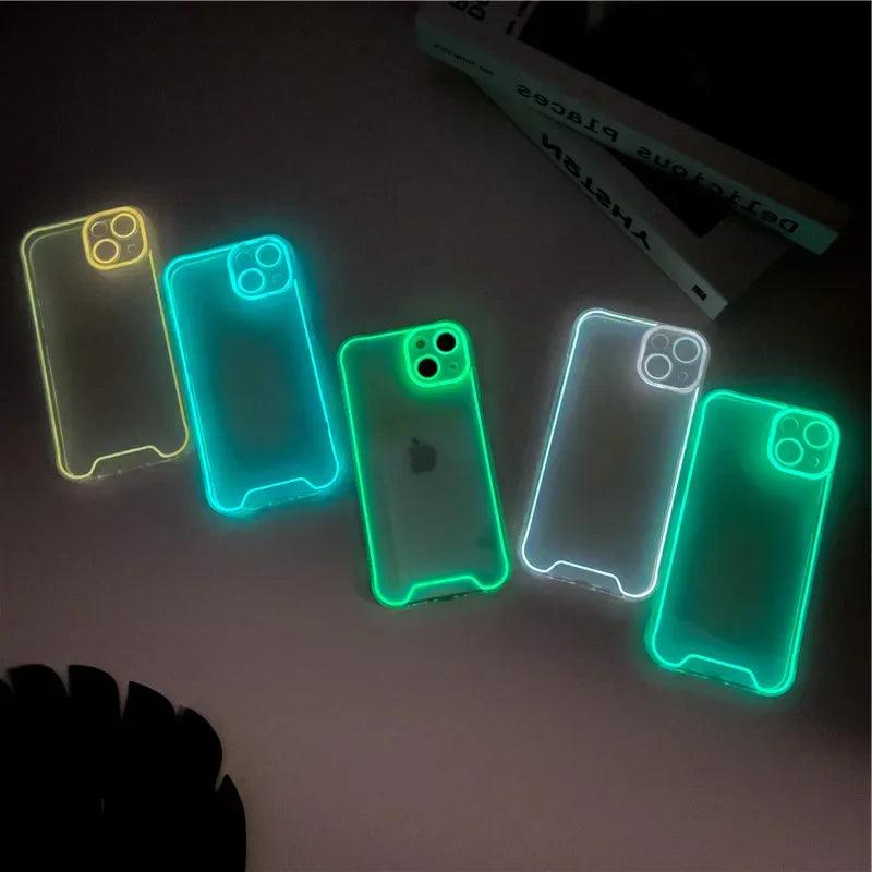 iPhone Glow-in-the-Dark Silicone Case – Luminous Cover