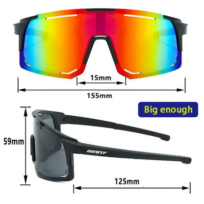 Giant cycling sunglasses Sports Glasses Riding Eyewear Mountain Bike Road Bicycle Outdoor Lenses With Case  Women Men