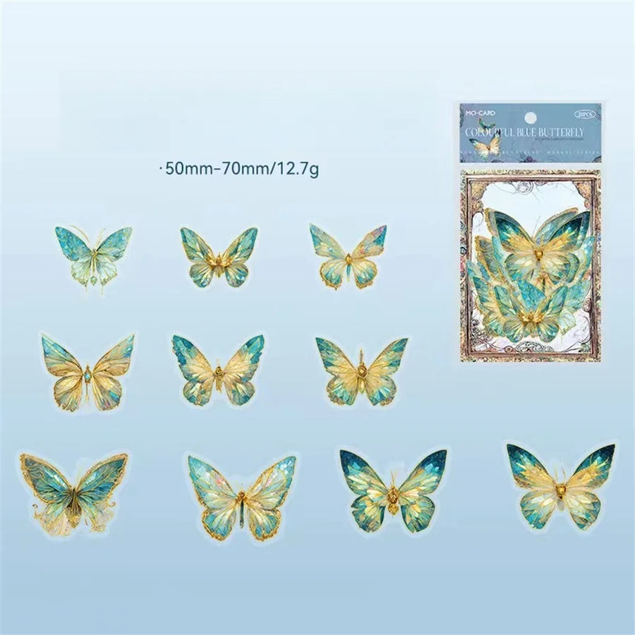 20pcs Butterfly Pattern Sticker, Creative Multi-Purpose Decorative Sticker For Hand Account Decoration,School Supplies,Back To School