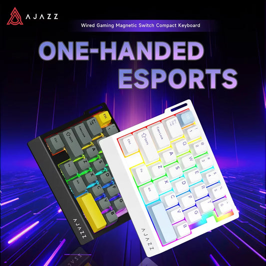 AJAZZ AK029 Wired One Handed Keyboard HE Magnetic Switch 8000Hz 29 Keys RGB Mini Gaming Mechanical Keyboard for PC Gamer