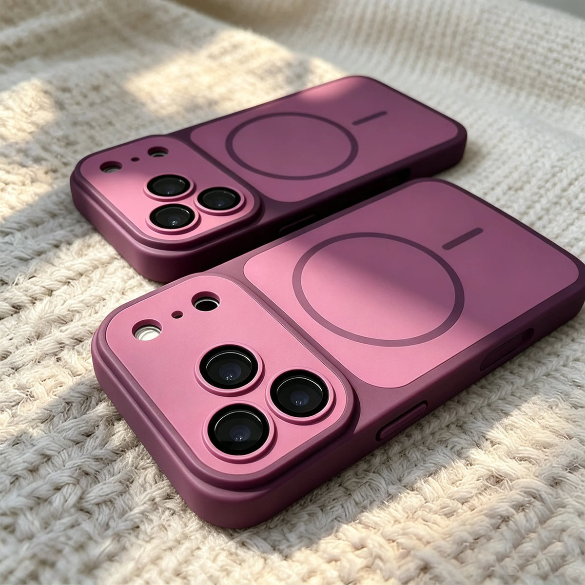 Matte Armor Magnetic Wireless Charging Phone Case For iPhone 18 17 16 15 Pro Max 14 12 13 11 Pro Case Magsafe Shockproof Cover