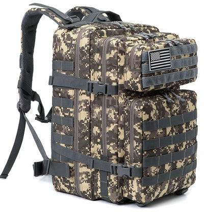 Outdoor Tactical Backpacks 45L Large Capacity Man 3 Days Molle Assault Bags For Outdoor Trekking Camping Backpack