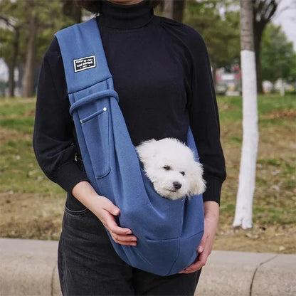 Comfortable Pet Crossbody Shoulder Bag Outdoor Travel Portable Cat Puppy Sling Carrier Bag Dog Carrying Supplies - Urbizia