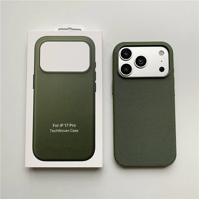 Magnetic Animation Original Tech Woven Case For iPhone 17Pro 16 18Pro 17Pro Max For Magsafe AI Touch Camera Button Boxed Cover